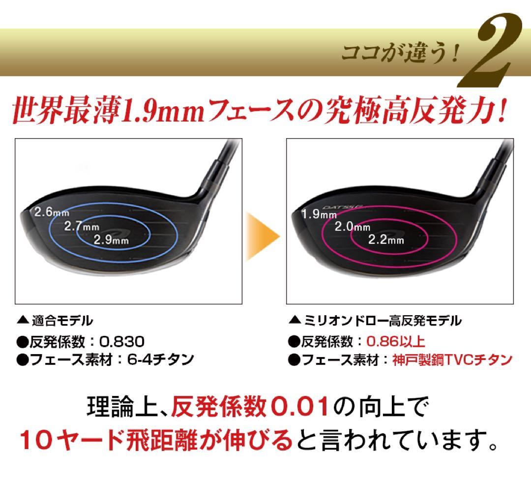 最終処分★スライサー必見! 強制ドロー&超高反発のダブルで飛ぶ ミリオンドロー
