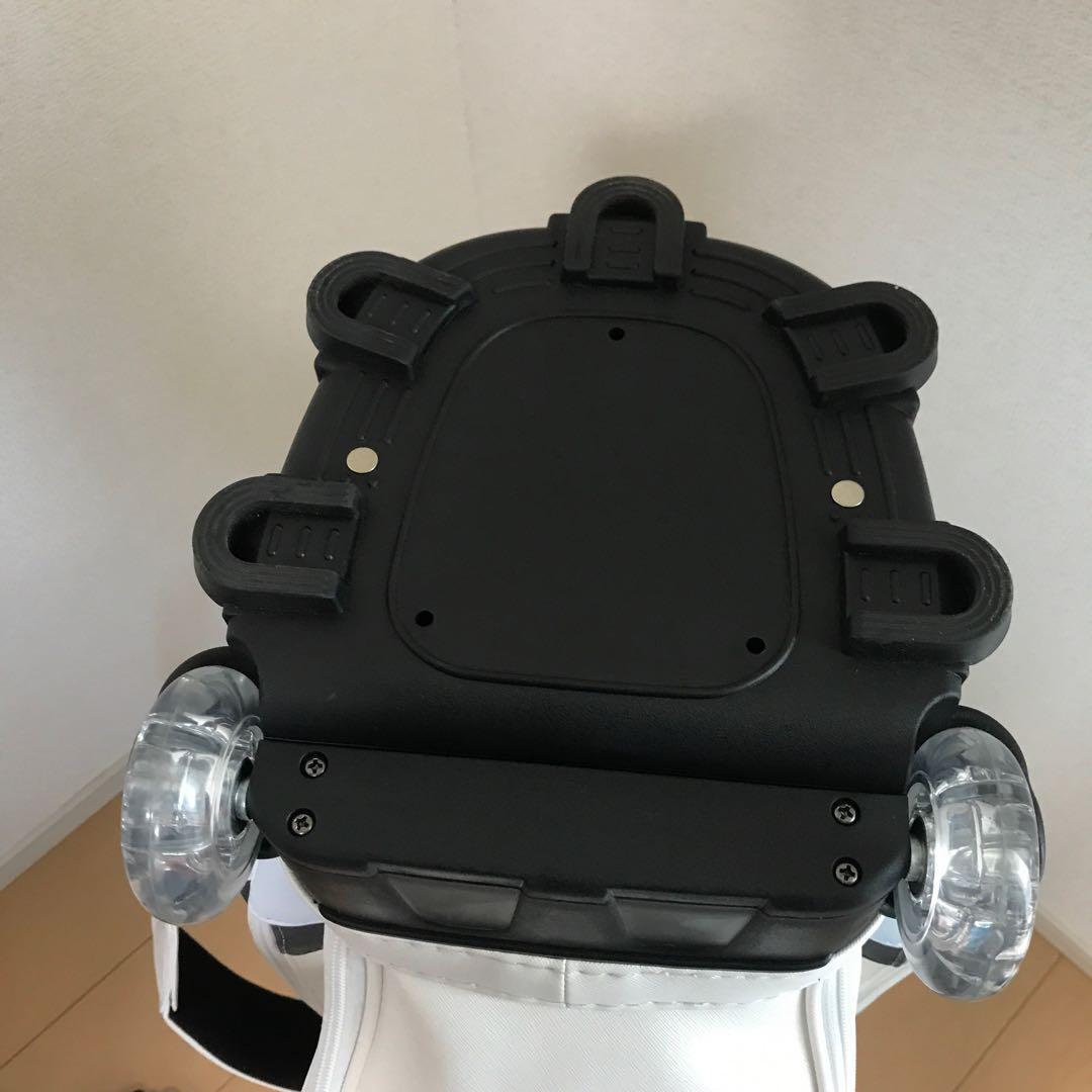 ゴルフ新品キャディーバックYAMAHA 3kg キャスター付き白アイアンカバー付
