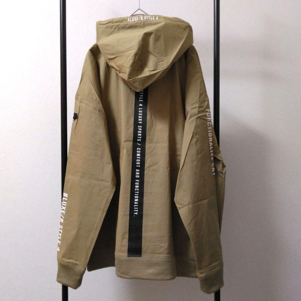 [サンプルSALE /D387 ] LUXE/R ナイロン布帛プルパーカー