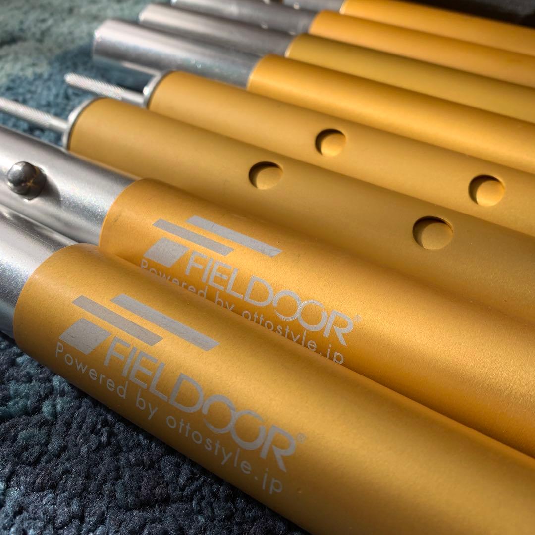 FIELDOOR アルミテントポール 直径32mm 2本セット　280センチ