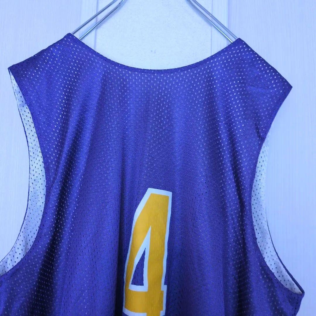 レイカーズ　ゲームシャツ　リバーシブル　ビンテージ古着　NBA　海外古着