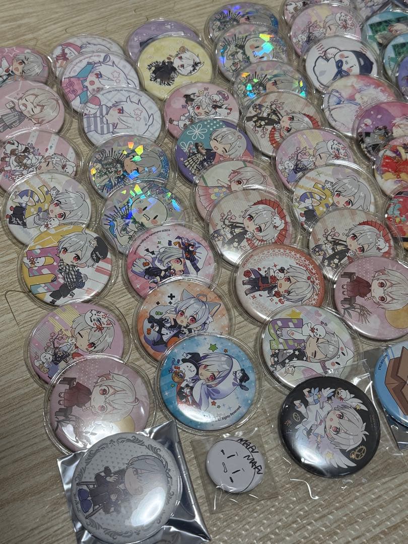 まふまふ まとめ売り ロープハンドルバッグ ぬいぐるみ 缶バッチ まふてる