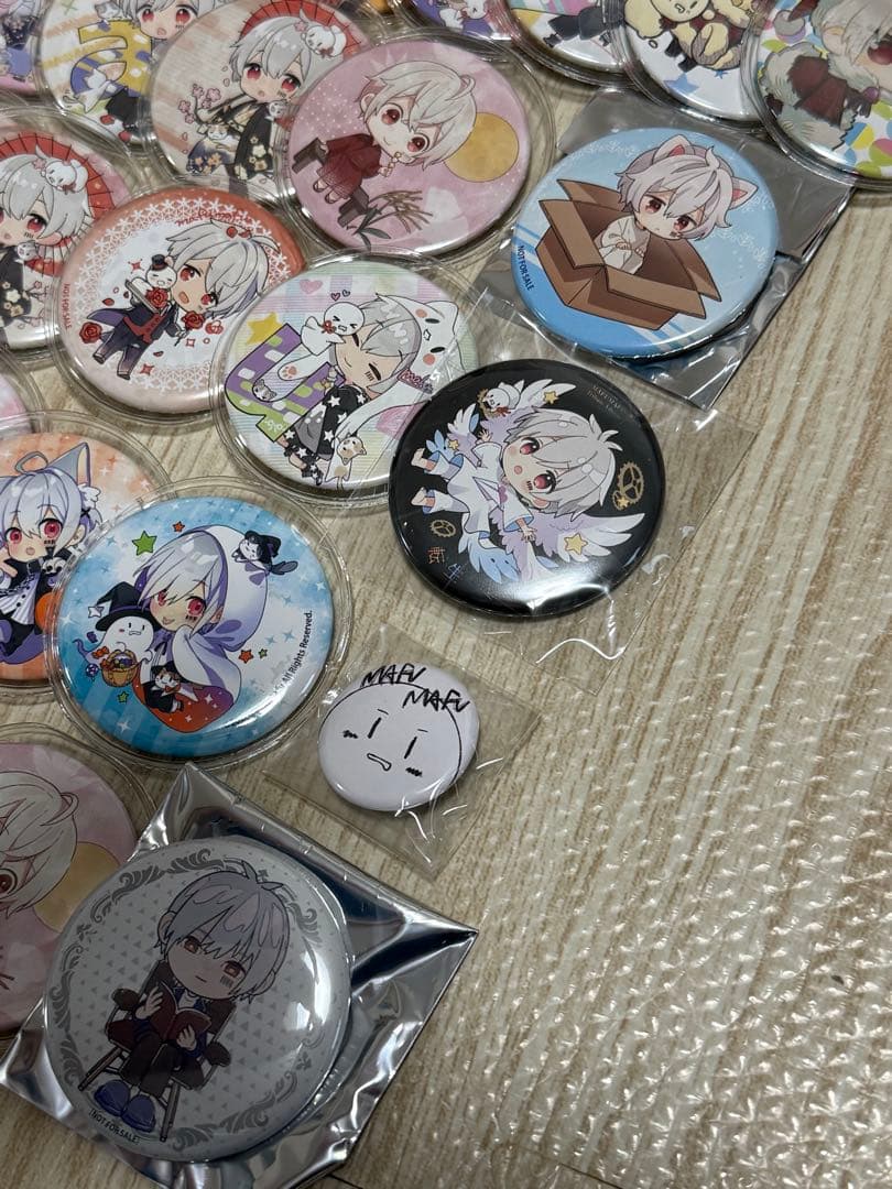 まふまふ まとめ売り ロープハンドルバッグ ぬいぐるみ 缶バッチ まふてる
