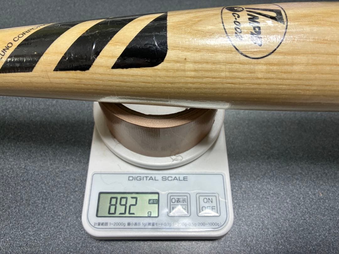 ミズノ　硬式木製バットNPB 近鉄　約84.5cm 約892g 送料込み最終価格