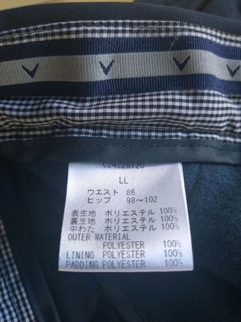 Callaway　新品未使用 中綿キルティングパンツ　ＸＬ