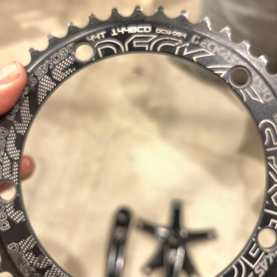 リーダーバイク ブラック クランクセット チェーンリング44T BBほぼ新品