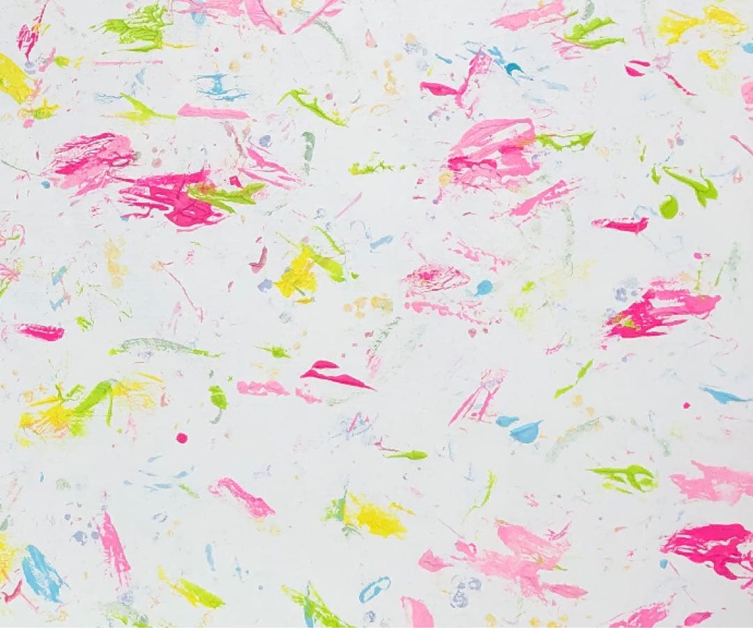 【Risbonum☆】油絵　原画　抽象画　北欧　春　花　ピンク　F12