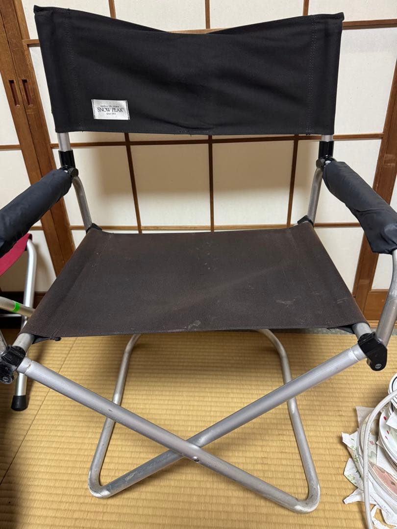 スノーピーク折りたたみアウトドアチェア 黒