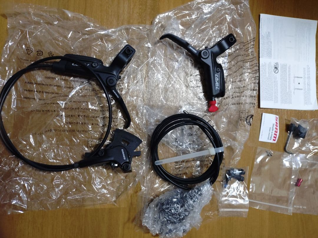 SRAM LEVEL 油圧ディスク　ブレーキセット　前後 mtb