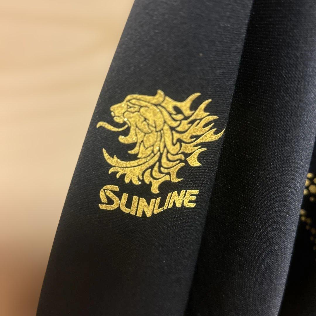 SUNLINE ハーフジップ長袖ウェア ブラック/ゴールド