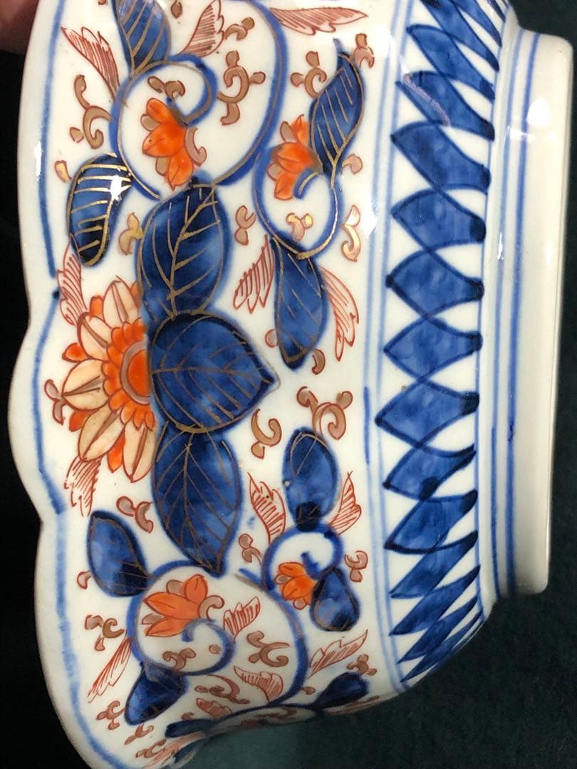 古伊万里　有田焼　菓子器　金色絵鉢　茶器　花籠　インテリア