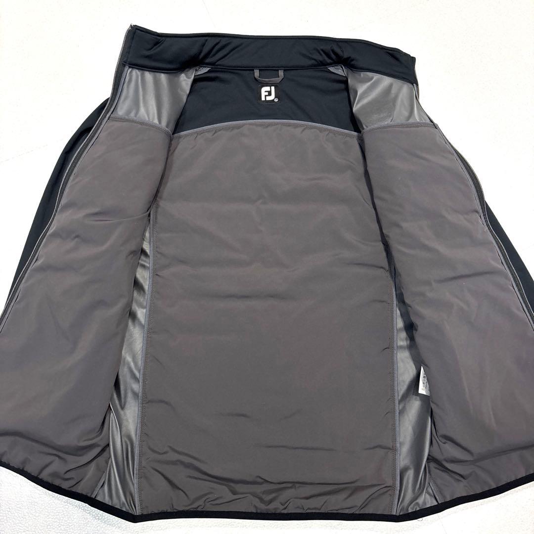 【極美品/メンズXL】フットジョイ ハイブリッド　中綿ジャケット　黒　グレー
