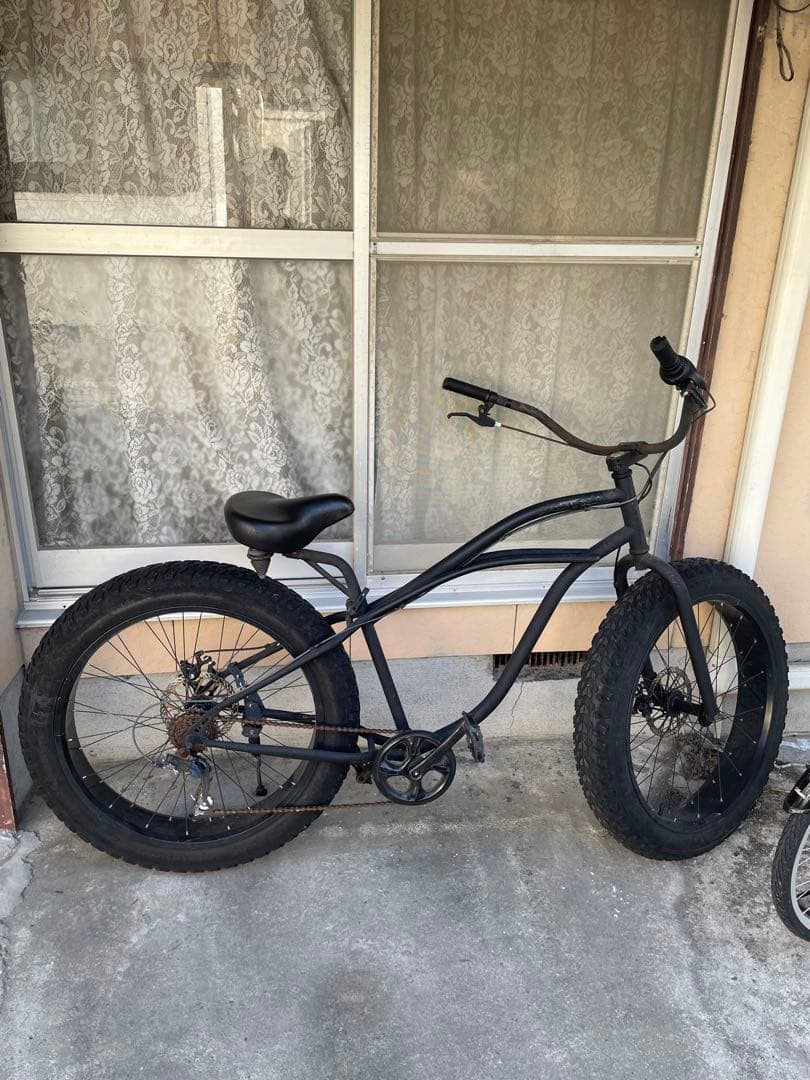 ファットバイク ビーチクルーザー 自転車 ブラック
