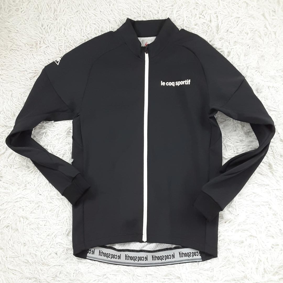 美品◎ルコックスポルティフ サイクリングウェア上下セット ブラック 黒 各L