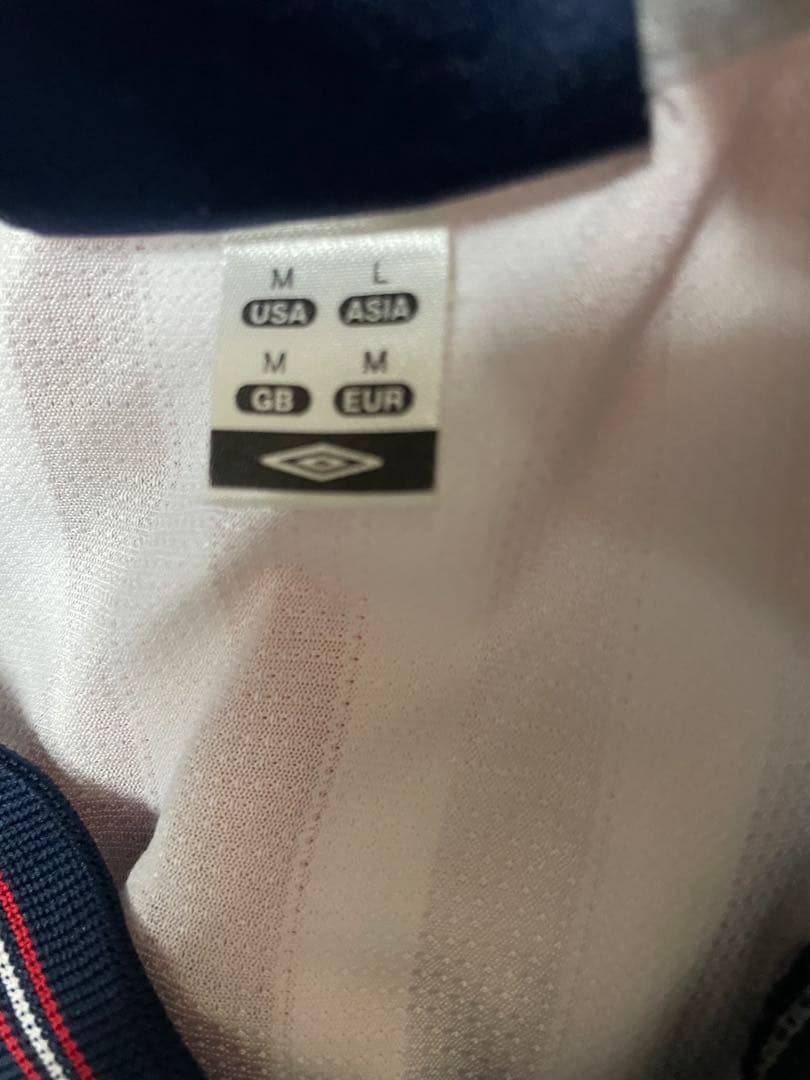 90s UMBRO アンブロ　イングランド代表　ユニフォーム　サッカーシャツ　白