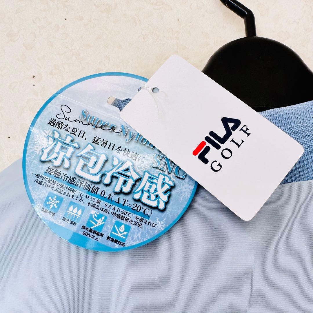 新品タグ付✨FILA GOLF フィラ ゴルフ 半袖シャツ グレー L　冷感