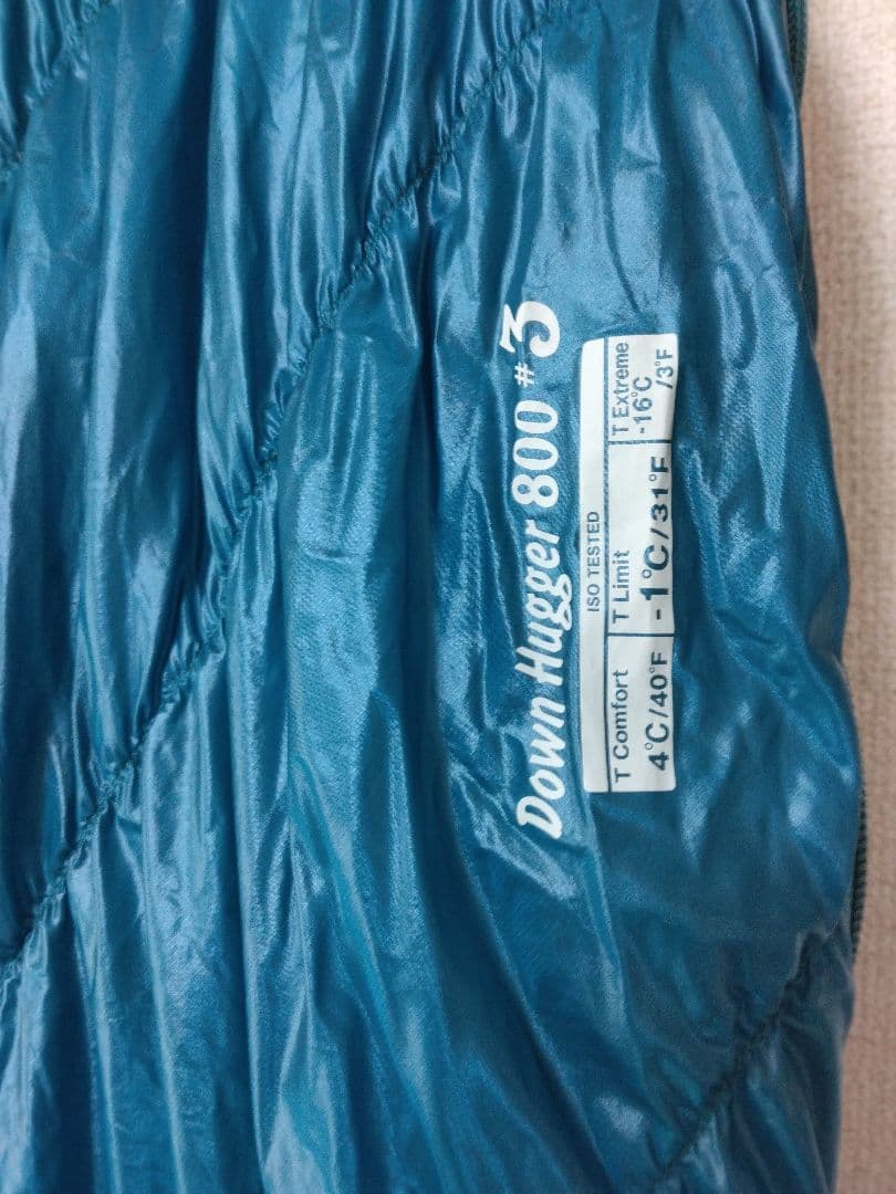 [美品]　800FP Down Hugger 800 #3 シュラフ 寝袋