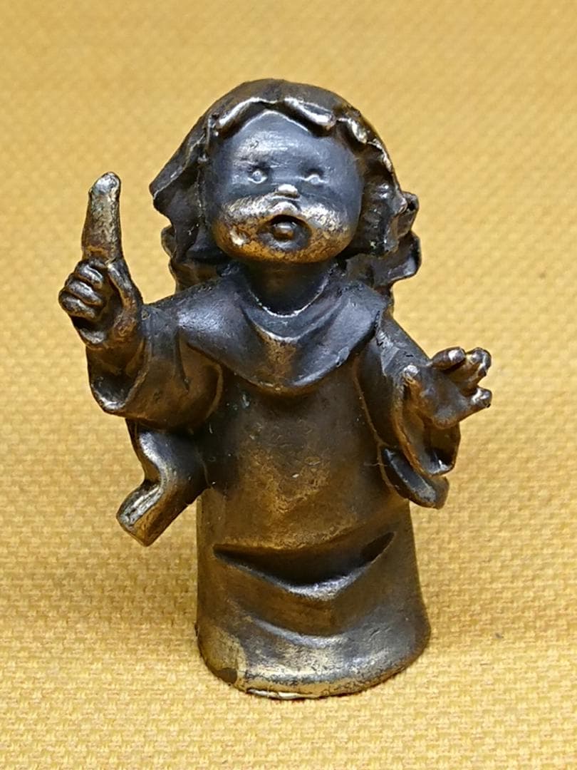 人形　天使　銅製　ヨーロッパ　置物　インテリア　工芸品　美術品　A2528