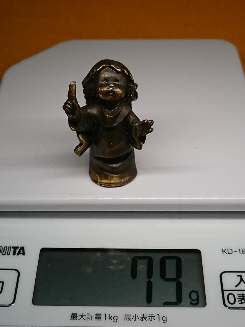 人形　天使　銅製　ヨーロッパ　置物　インテリア　工芸品　美術品　A2528