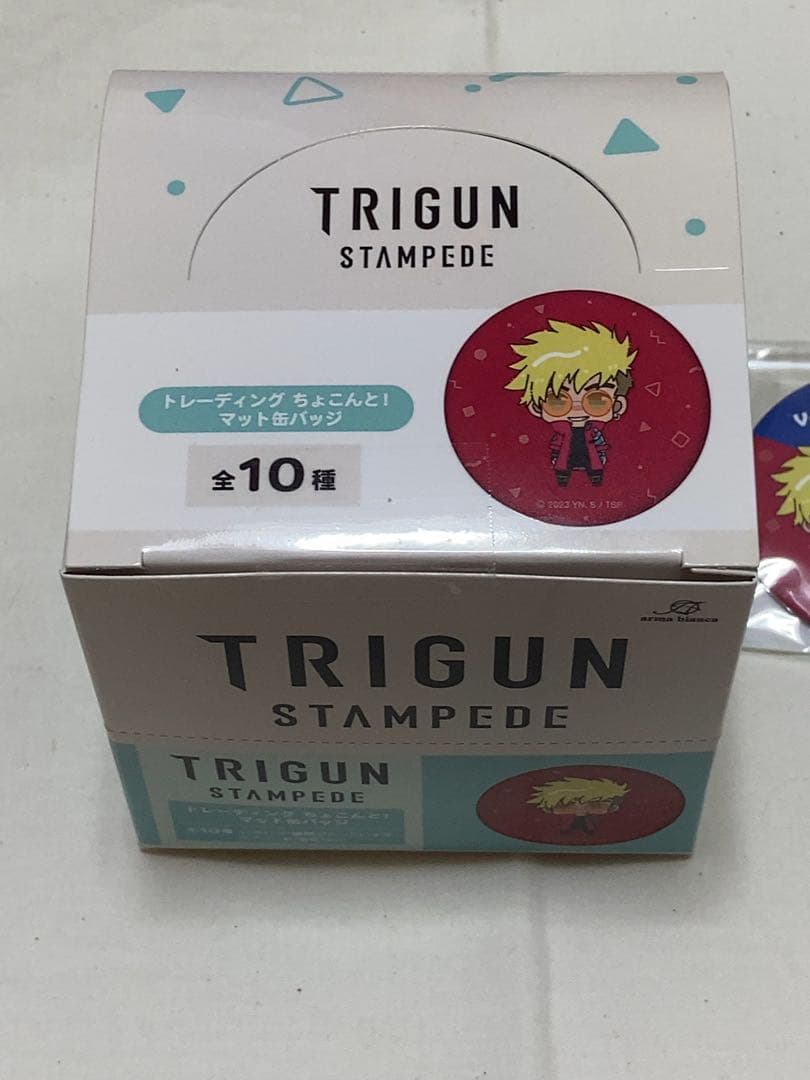 TRIGUN ちょこんと！マット缶バッジ10個入り　特典缶バッジ付き　トライガン