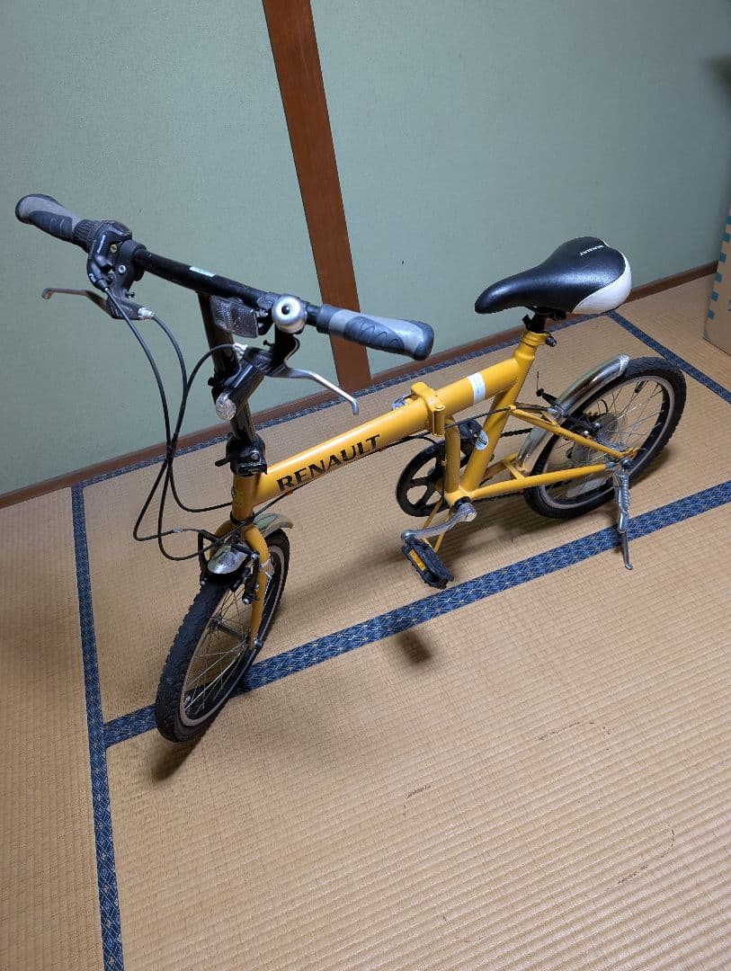 RENAULT 折りたたみ自転車 黄色