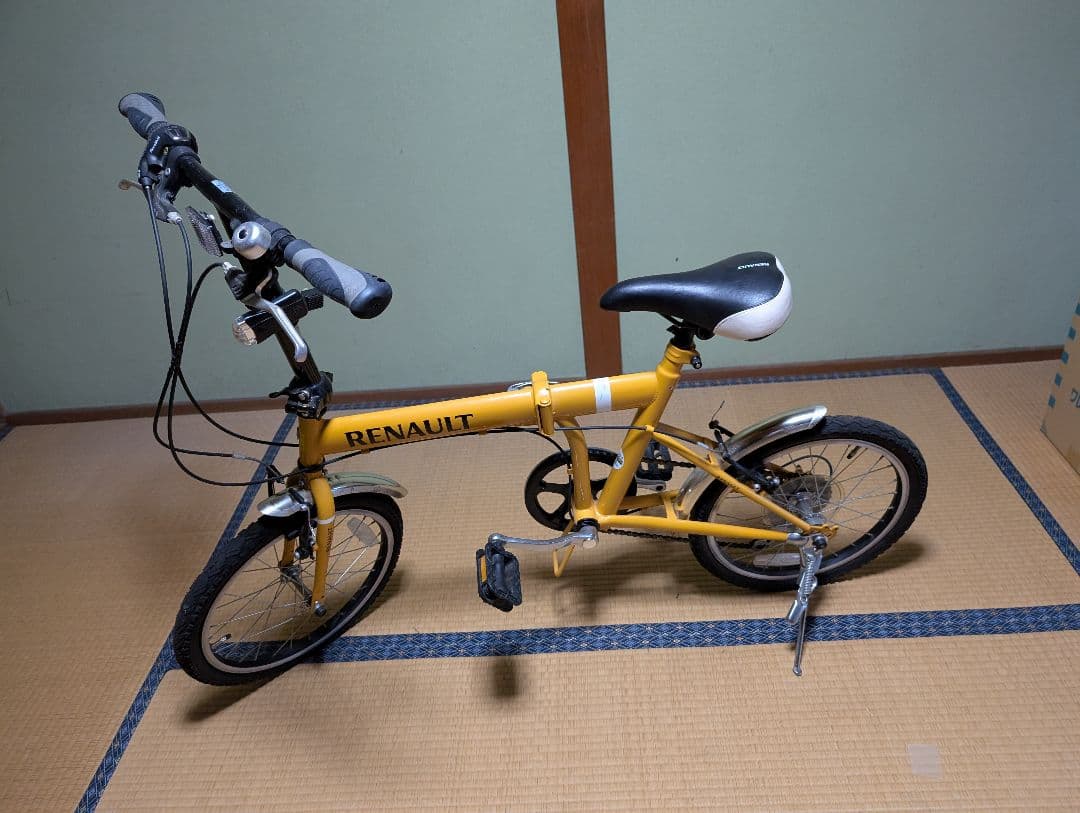 RENAULT 折りたたみ自転車 黄色