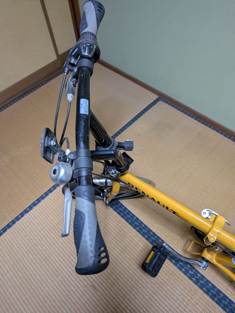 RENAULT 折りたたみ自転車 黄色