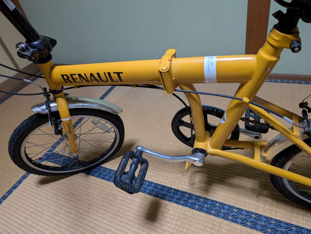 RENAULT 折りたたみ自転車 黄色