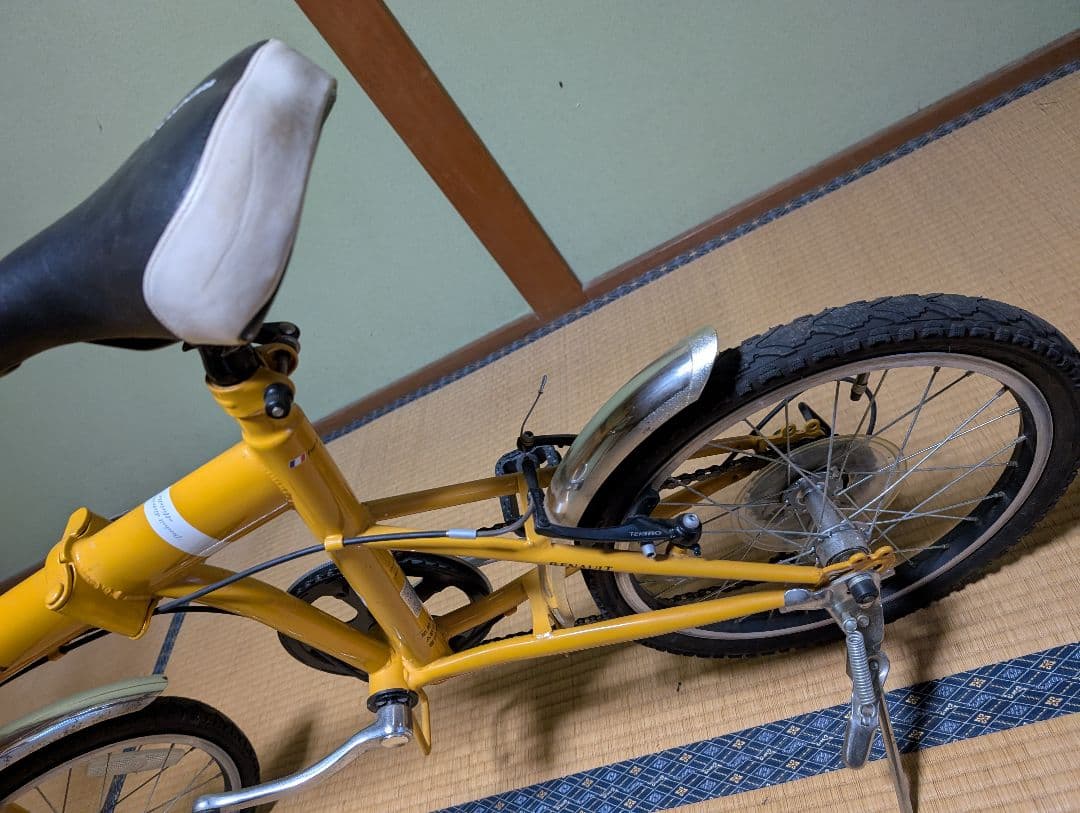 RENAULT 折りたたみ自転車 黄色