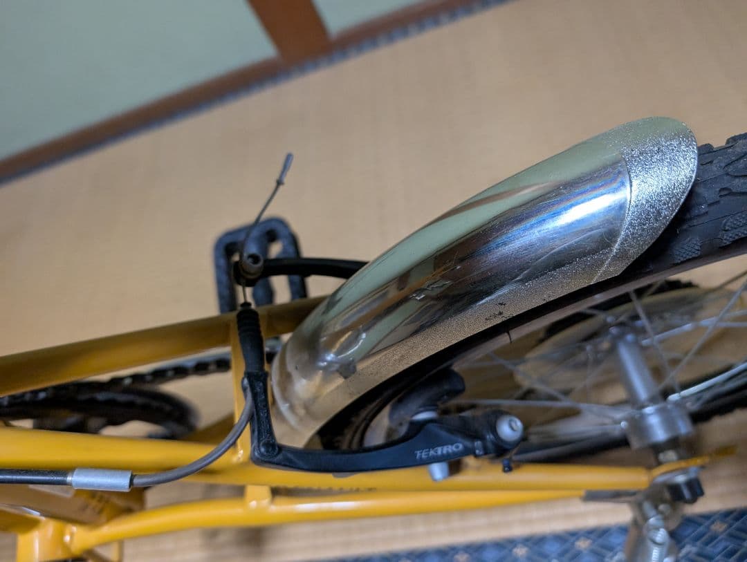 RENAULT 折りたたみ自転車 黄色