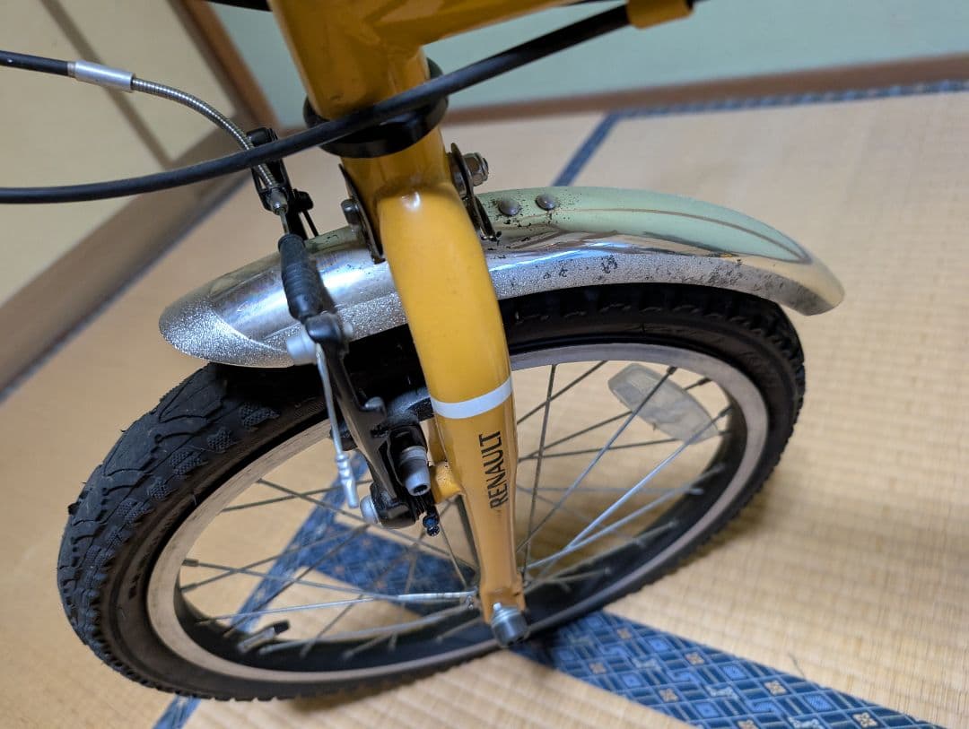 RENAULT 折りたたみ自転車 黄色