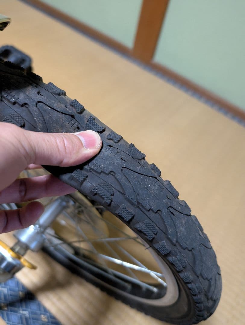 RENAULT 折りたたみ自転車 黄色