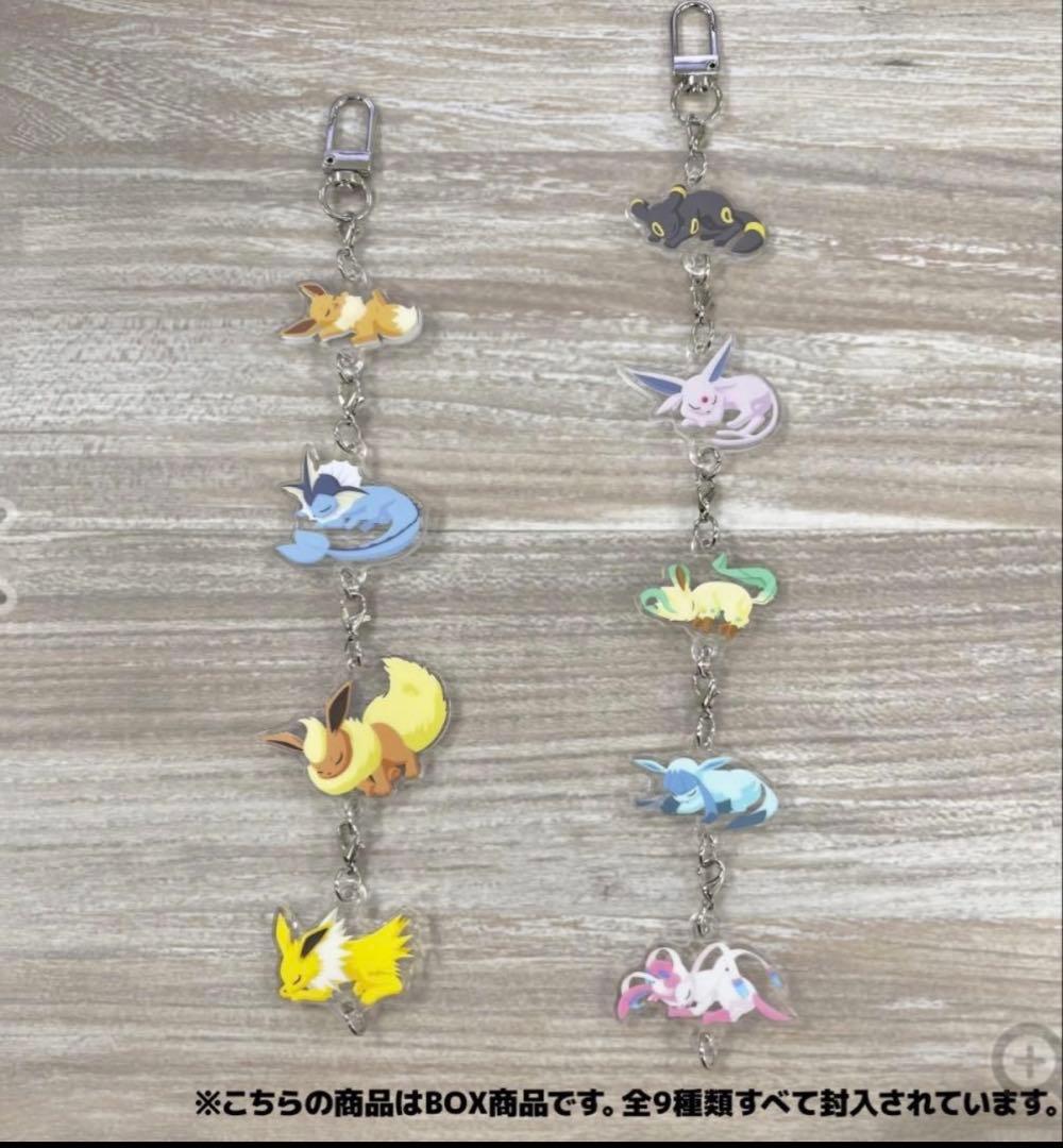 ポケモンスリープ つながるアクリルチャーム イーブイフレンズ コンプBOX 9種
