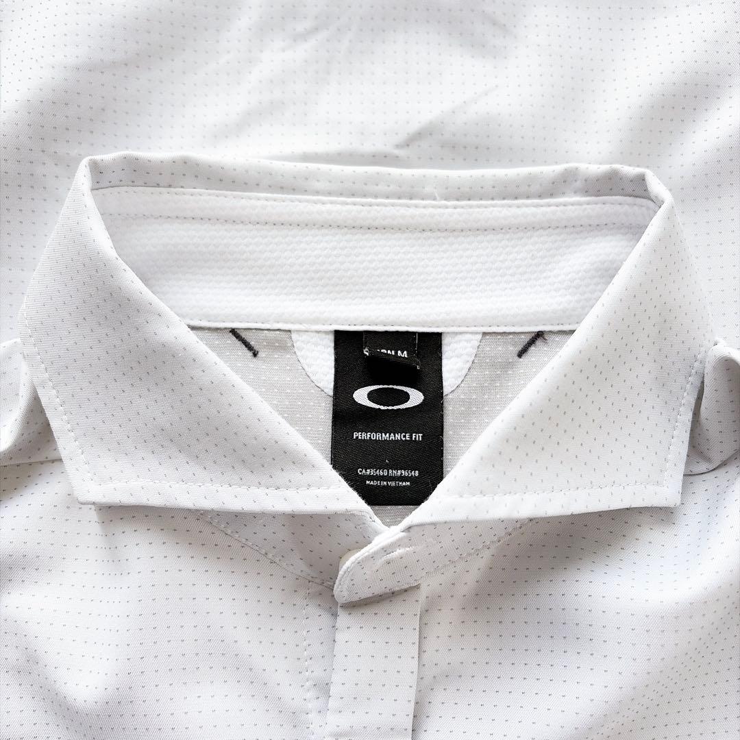 OAKLEY GOLF 長袖 襟シャツ グレー M おしゃれ かっこいい