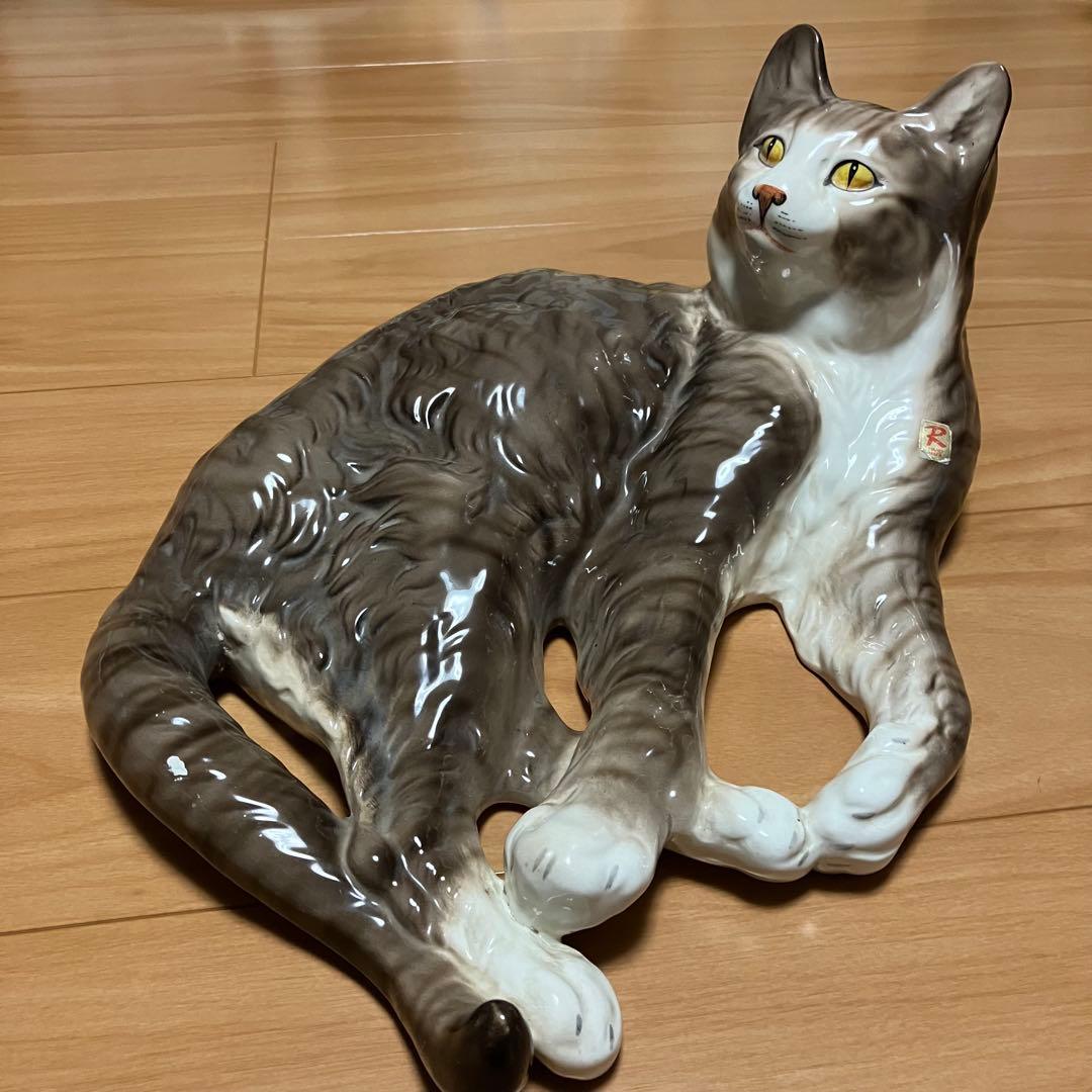 Ceramiche Ronzan 陶器製　イタリア製　猫　置物