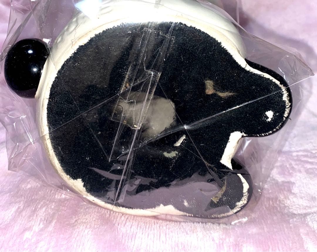昭和レトロ RUNE パンダ 置物 陶器製 貯金箱 内藤ルネ