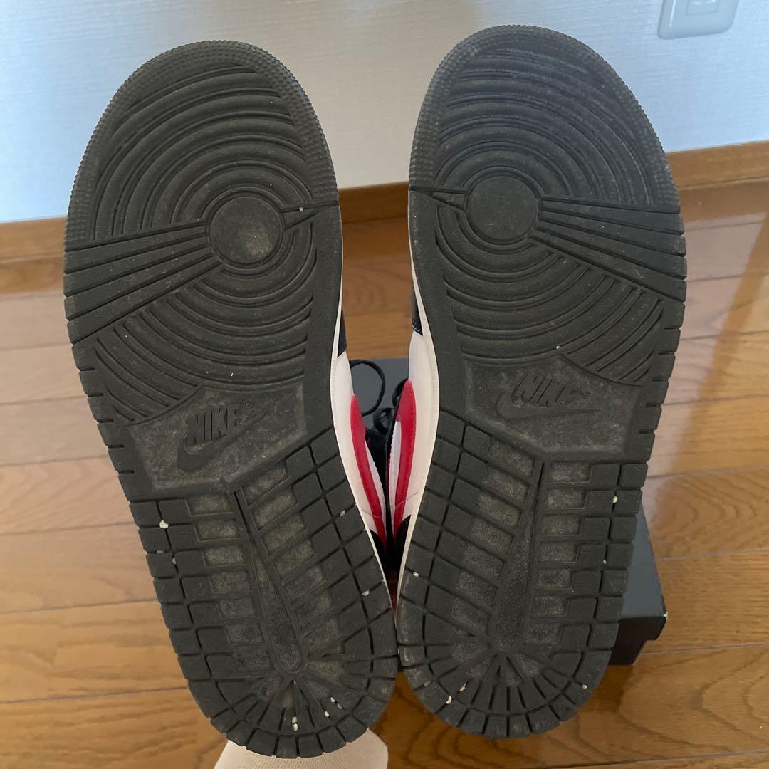 NIKE ナイキ エアジョーダン 1 mid 26.5cm 黒赤白