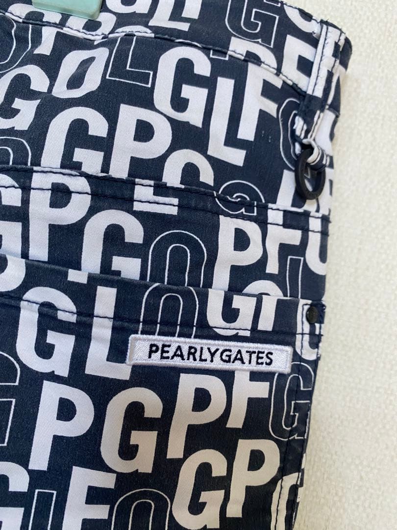 PEARLY GATES ロゴプリント パンツ