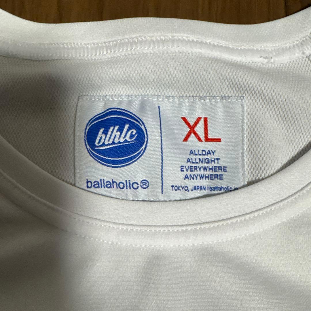 ballaholic cool tee 白　バッグプリント