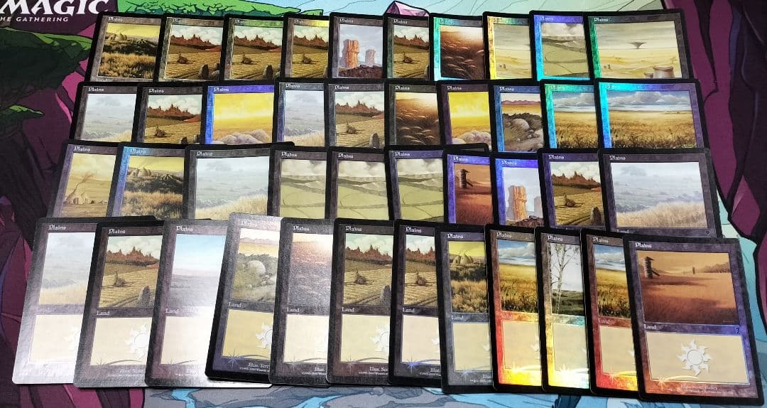 MTG　旧枠基本土地FOIL　英語版　187枚