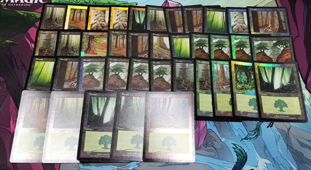 MTG　旧枠基本土地FOIL　英語版　187枚