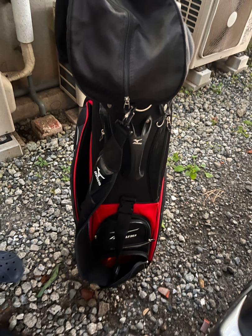 Mizuno キャディバッグ 黒/赤