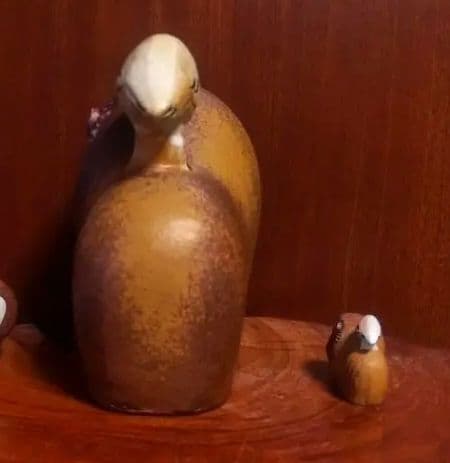 リサラーソン ライオンウイズバード 大小２点セット 北欧 美品
