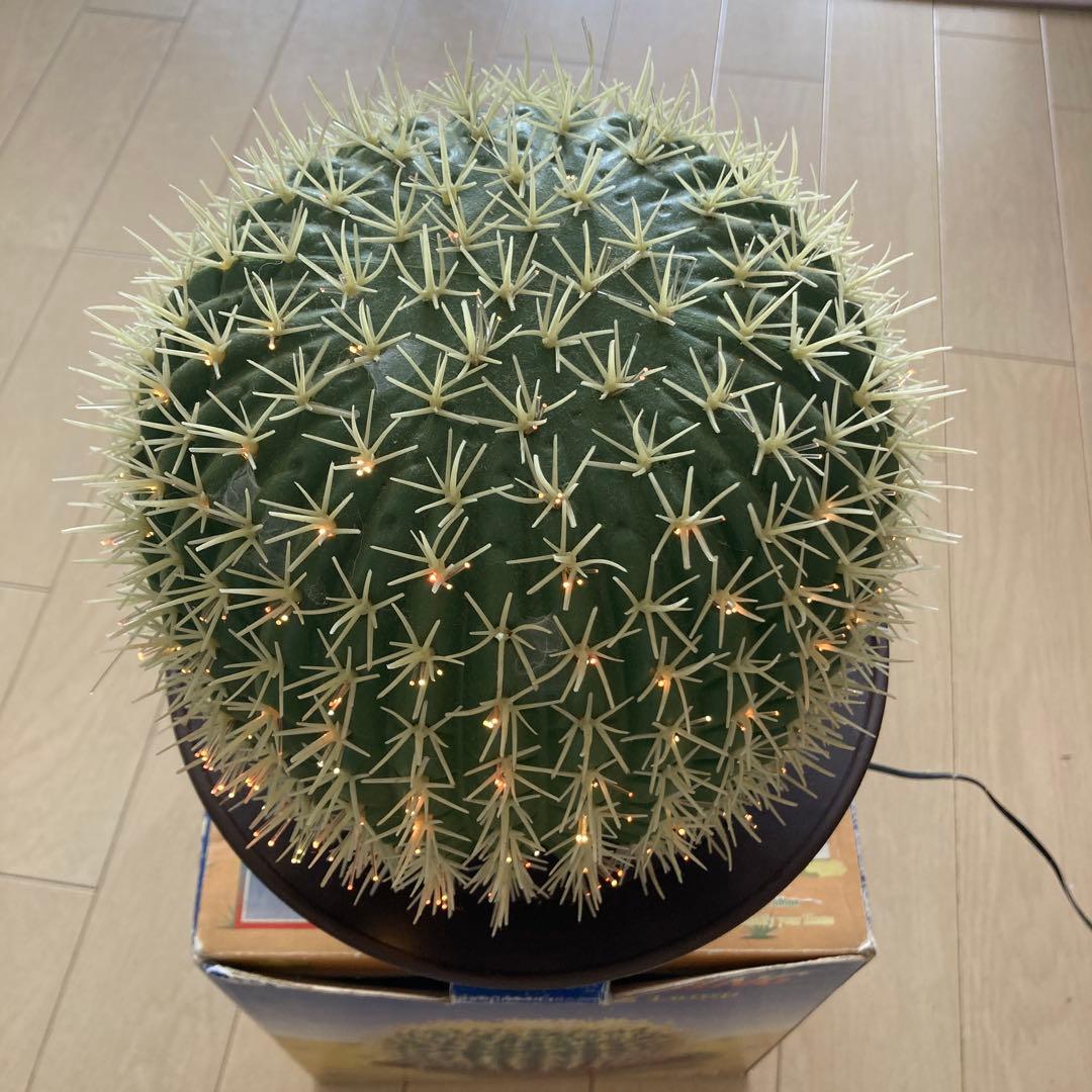 ファイバーオプティックカクタスランプ
