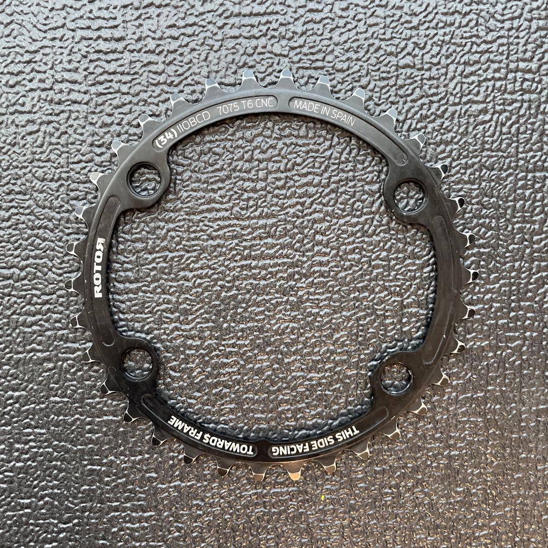ROTOR 50T 34T 110BCD ブラック チェーンリング