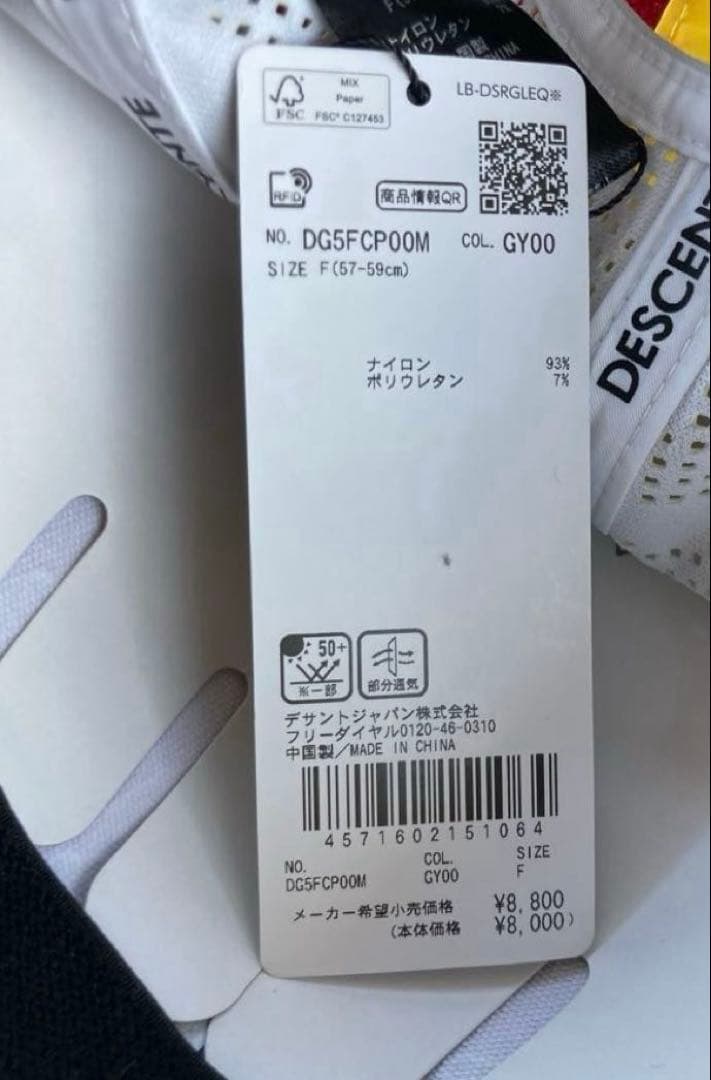 未使用　デサントゴルフ　キャップ　匿名発送