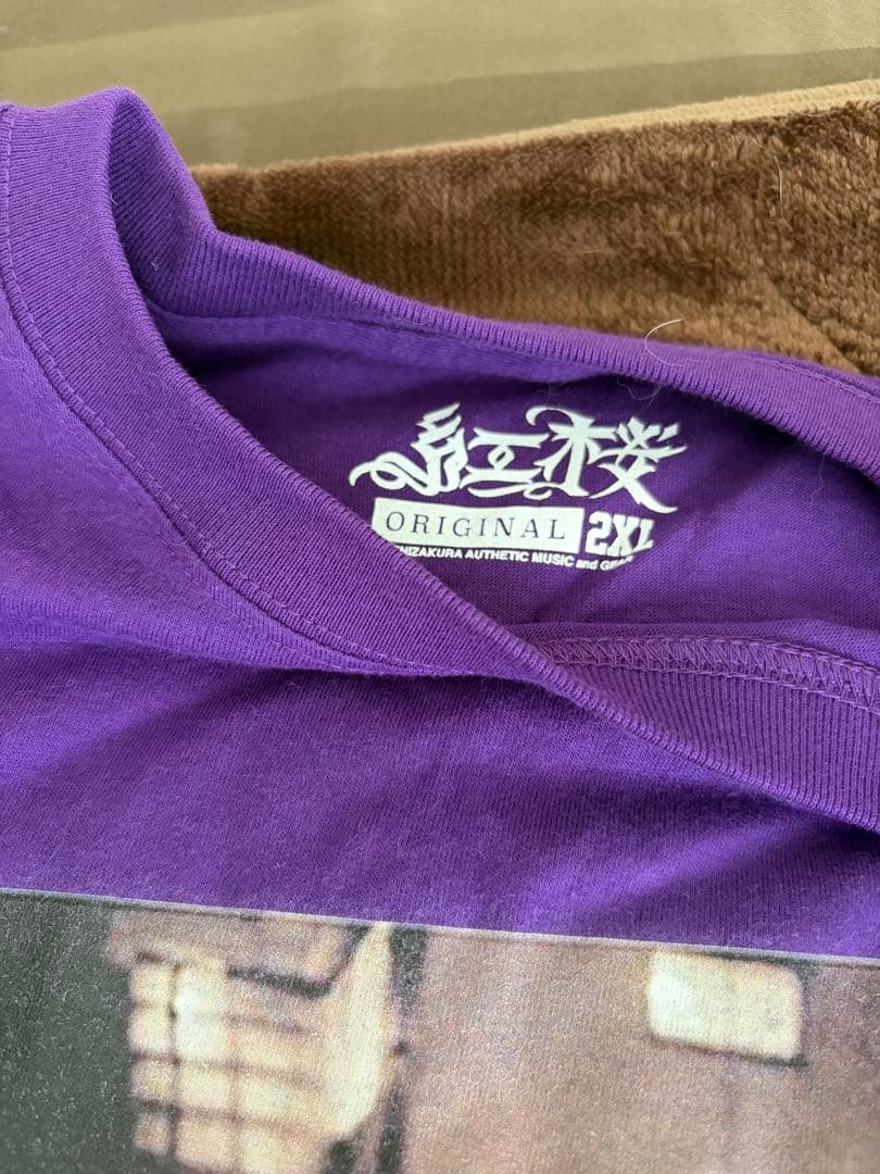 紅桜Tシャツ　紫　2XL