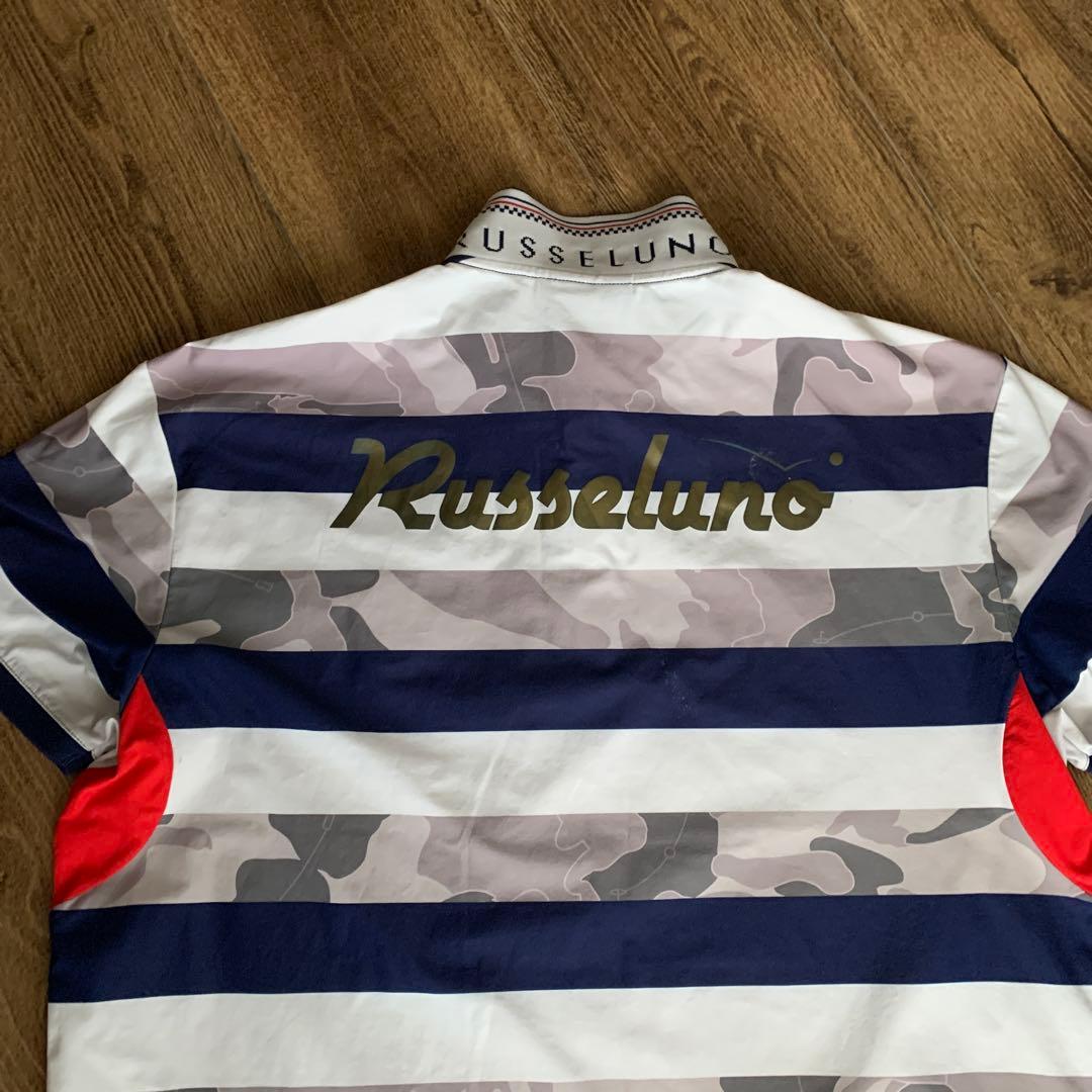 RUSSELUNO ストライプポロシャツ L