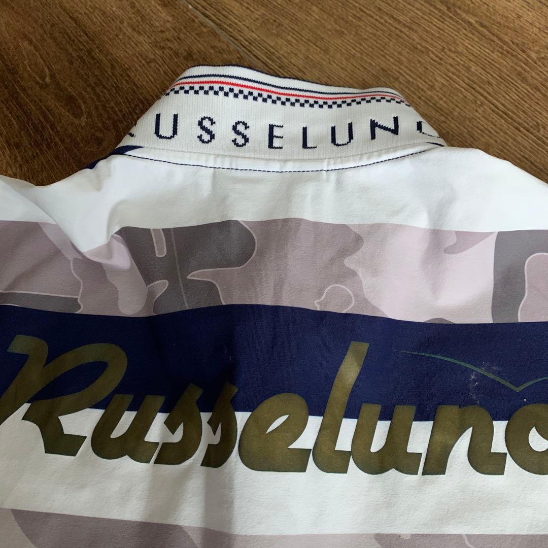 RUSSELUNO ストライプポロシャツ L