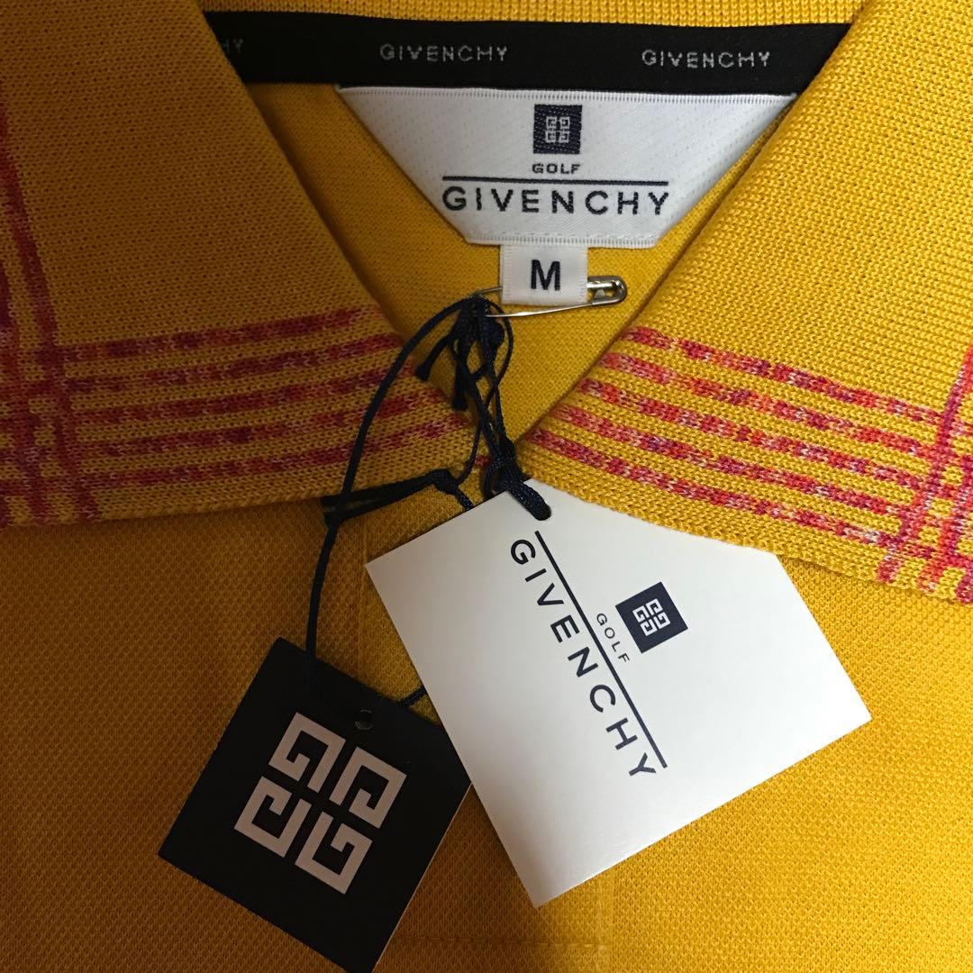 新品未使用タグ付き GIVENCHY GOLF 黄色 ポロシャツ サイズ M